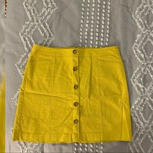 LOFT Button Shift Skirt